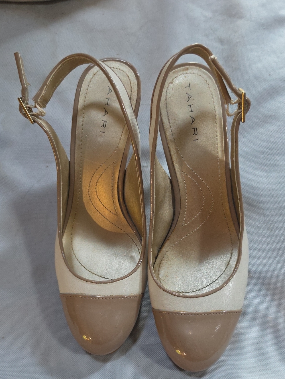 TAHARI London Platform Slingback Sandals